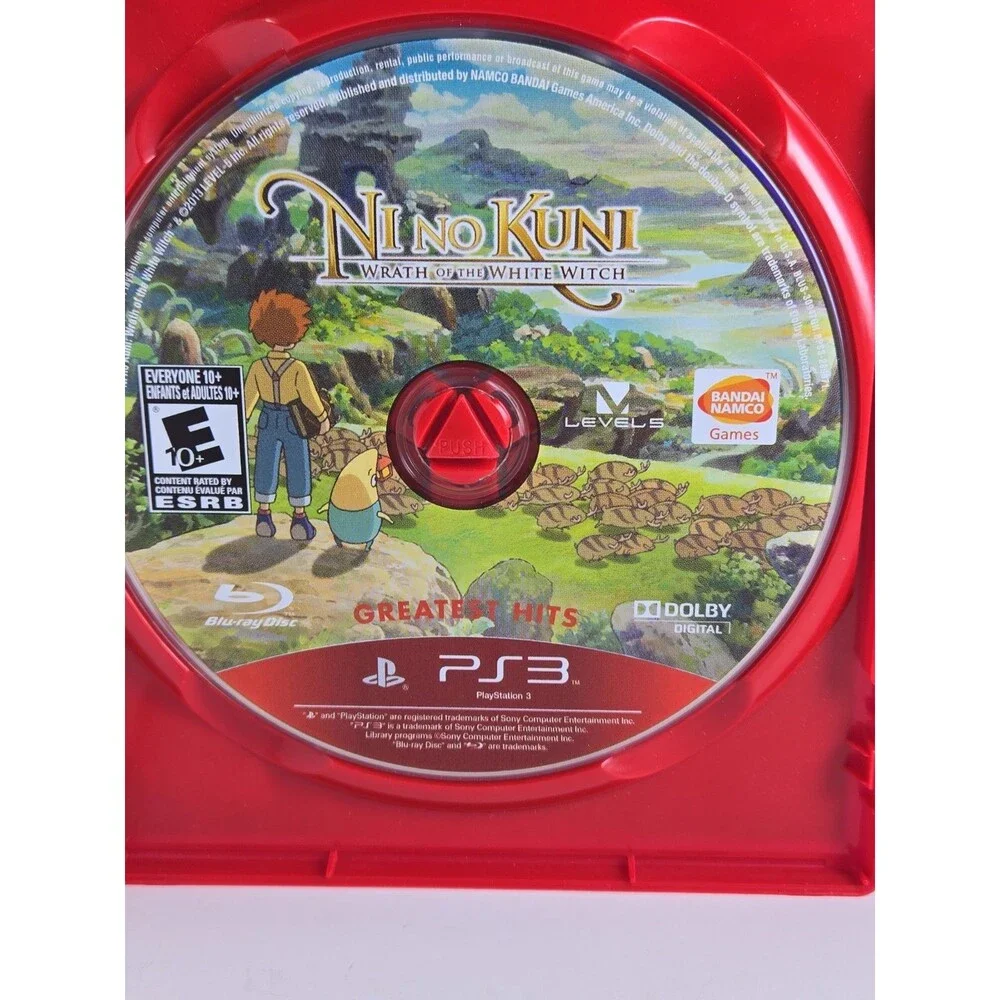 NI NO KUNI PS3 Game PlayStation 3 Anime Fantasy Adventure Very Good Disc!